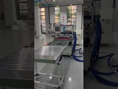 Display video of PP Gluing machine production line