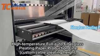 fiberglass pleating production line