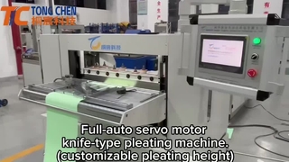 full-auto knife type pleating machine