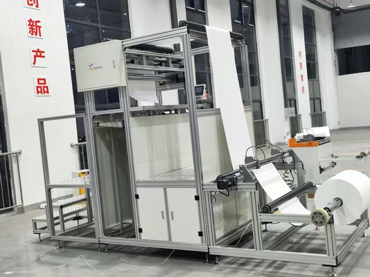 Non clapboard Glass Fiber Pleating Machine 240KW - 420KW Filter Paper Folding Machine
