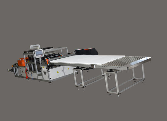 Pleated Paper Gluing Line Fully Automatic Mini Pleating Machine Knife Type