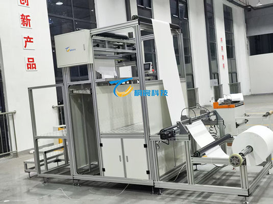 PLC Control Glass Fiber Pleating Machine Folded Paper Production Line 220V