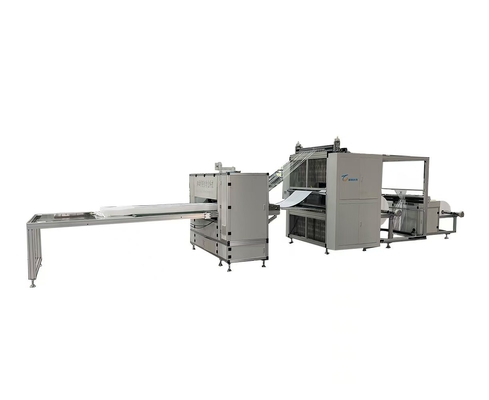 High-temperature filter fiberglass line folding machine