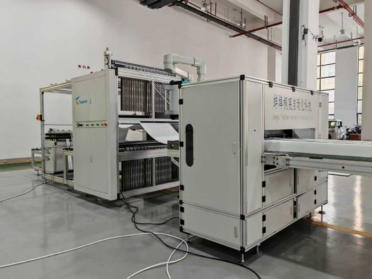 High-temperature filter fiberglass line folding machine
