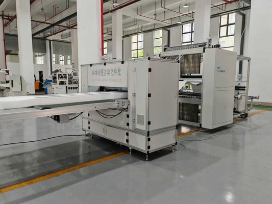 High-temperature filter fiberglass line folding machine