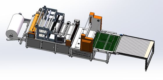 2025Y New Full-Automatic Non Partition Air Paper Filter Folding Machine Production Line Condition