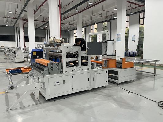 2025Y New Full-Automatic Non Partition Air Paper Filter Folding Machine Production Line Condition