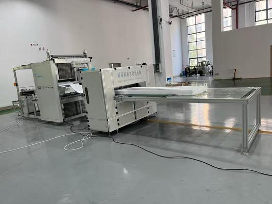 High-temperature Glass Fiber Pleating And Gluing Production Line.