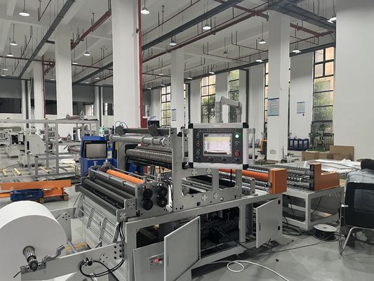 Efficient Siemens PLC Equipped Drum Folding Machine Paper Processing Roller Air Filter Folding Machine