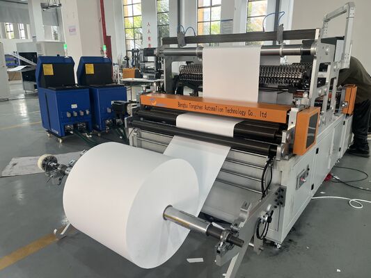 Full Automatic Mini  Without Partition  Filter Folding Gluing  Production Line For Fiberglass