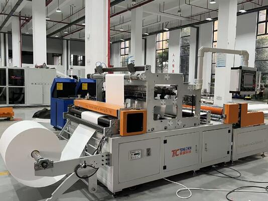 CE&ISO Cerfication Fully Autoatic Servo Motor Mini HEPA Filter Folding  And Gluing  Production Line
