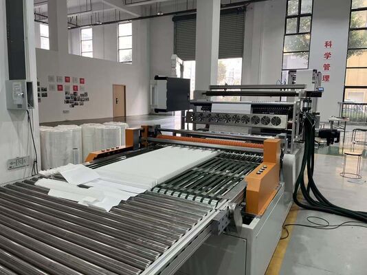 300mm Pleat Height  Automatic Pleating And Gluing Production Line For Air Filter