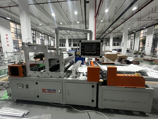 CE&ISO Cerfication Fully Autoatic Servo Motor Mini HEPA Filter Folding  And Gluing  Production Line