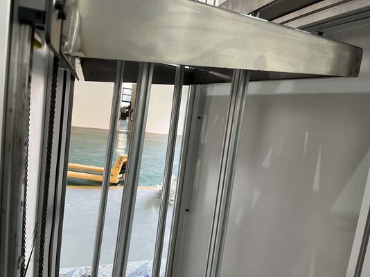 Super-Fine and Highly-Efficient Fiberglass Pleating Machine With Partitions for Cleanroom Environments and Laboratory use