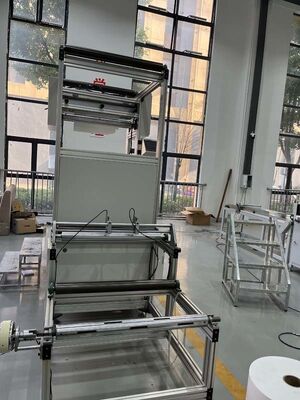 Super-Fine and Highly-Efficient Fiberglass Pleating Machine With Partitions for Cleanroom Environments and Laboratory use