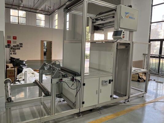 Super-Fine and Highly-Efficient Fiberglass Pleating Machine With Partitions for Cleanroom Environments and Laboratory use