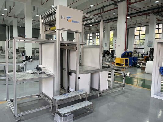 Super-Fine and Highly-Efficient Fiberglass Pleating Machine With Partitions for Cleanroom Environments and Laboratory use