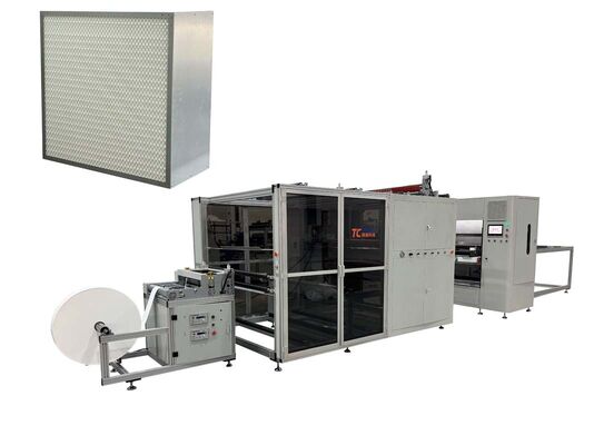 PLC Controlled Modular Fiberglass Filter Folding Production Line for Industrial Ventilation Systems With Flexible Customization