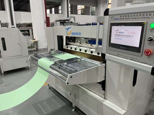 Fully Automatically All Servo Motored Knife Type Pleating and Gluing Production Line for Commercial Applications
