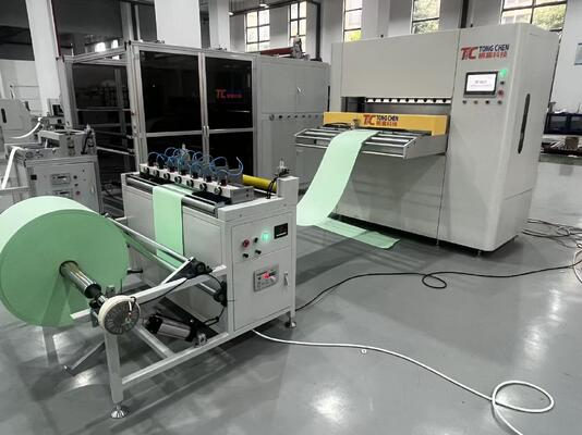 300mm Pleat Height Fully Automatic Servo Motor Pleating Production Line for Filter Paper Folding