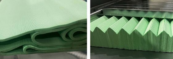 High Speed Fully Automatic Knife Tape Pleating Machine For Filter Media Production Line