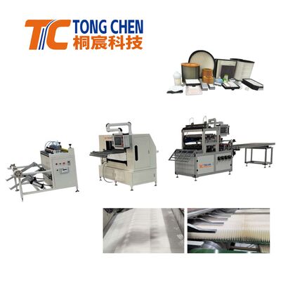 Precision Fully Automatic Blade Pleating and Gluing Equipment Production Line