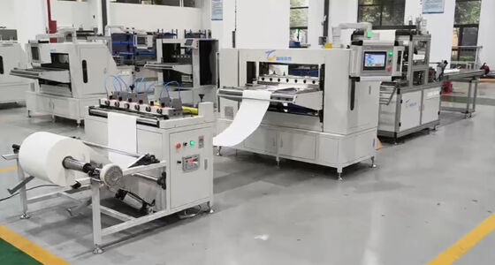 Precision Fully Automatic Blade Pleating and Gluing Equipment Production Line