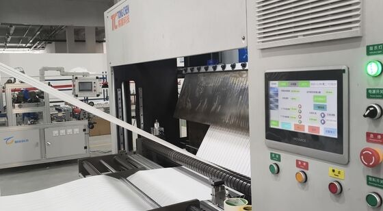 High Temperature No Partition Fiberglass Folding Paper Production Line 300mm Folding Height