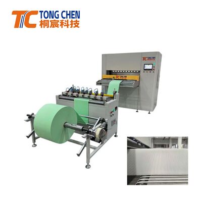 300mm Pleat Height Fully Automatic Servo Motor HEPA Filter Paper Precision Pleating Production Line