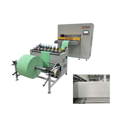 300mm Pleat Height Fully Automatic HEPA Filter Paper Precision Pleating Production Line