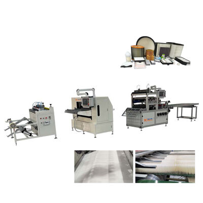 Fully Automatic Knife-type Pleating and Gluing Production Line HEPA Filter Paper Pleating Machine